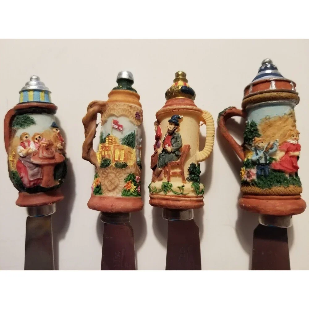 Beer Stein Gourmet Spreaders by Spreadables Set of 4 Stainless Steel